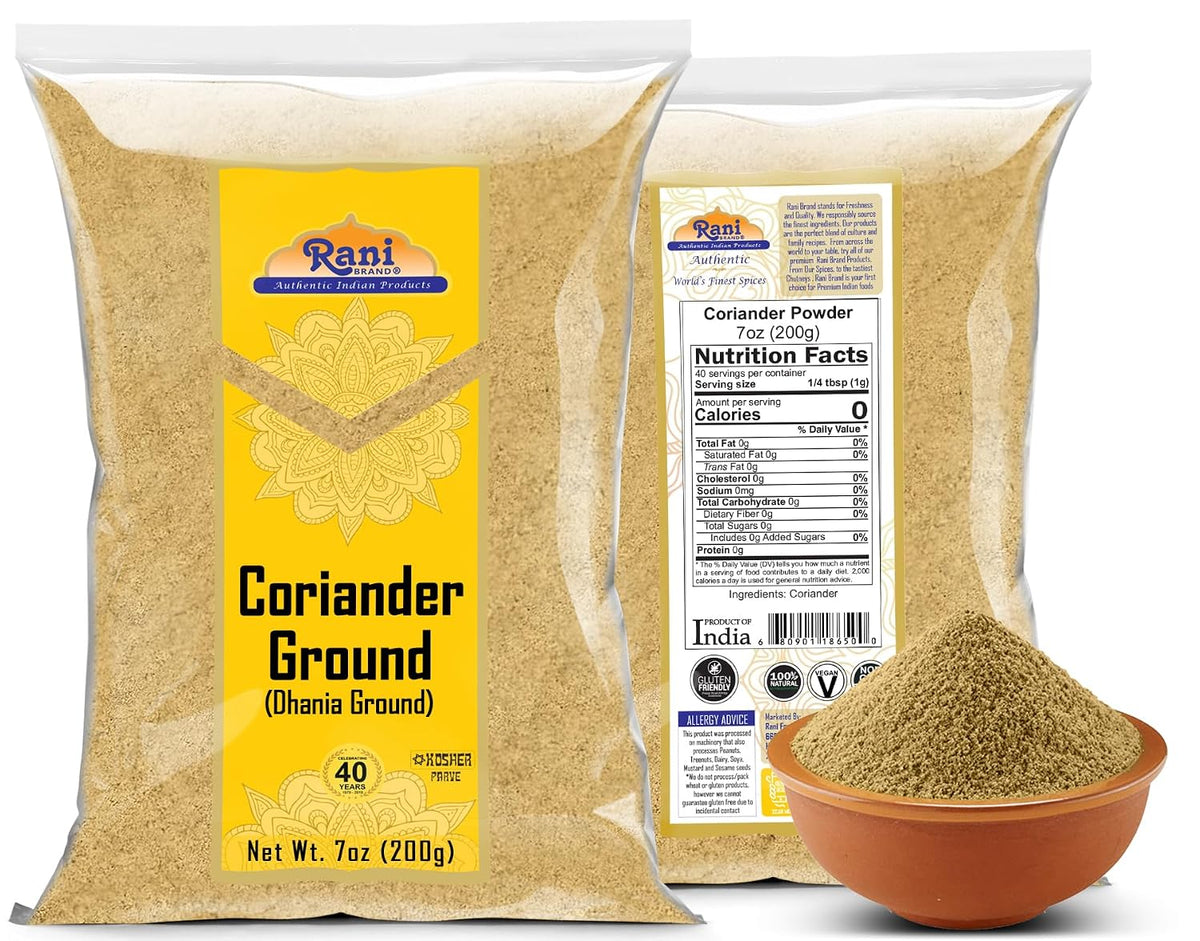 Rani Coriander Ground Powder (Indian Dhania) – 7 oz