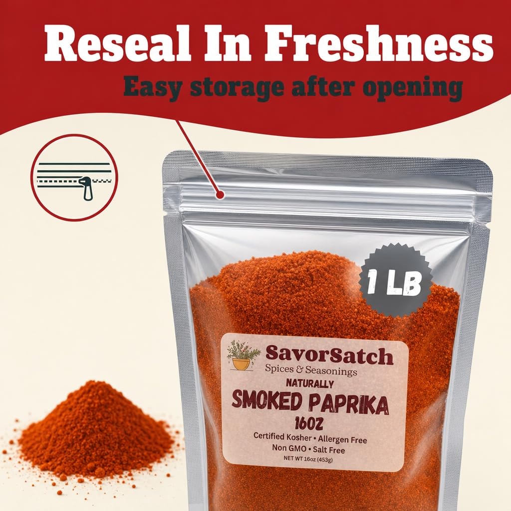 SavorSatch Smoked Paprika – 16 oz