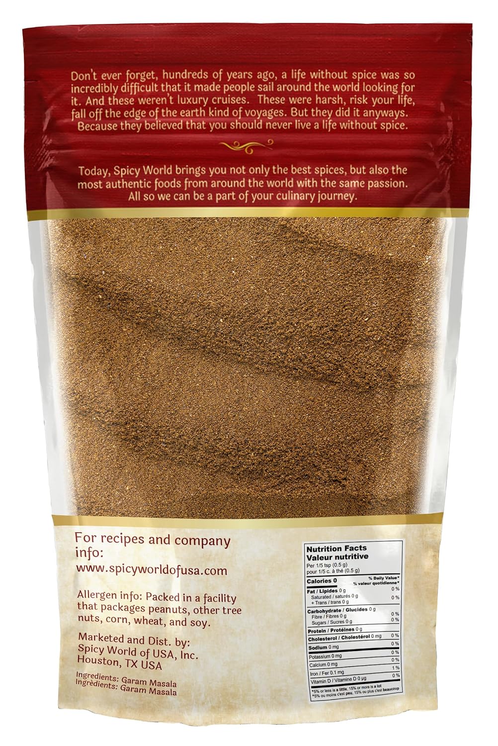 Spicy World Garam Masala Powder – 3.5 oz