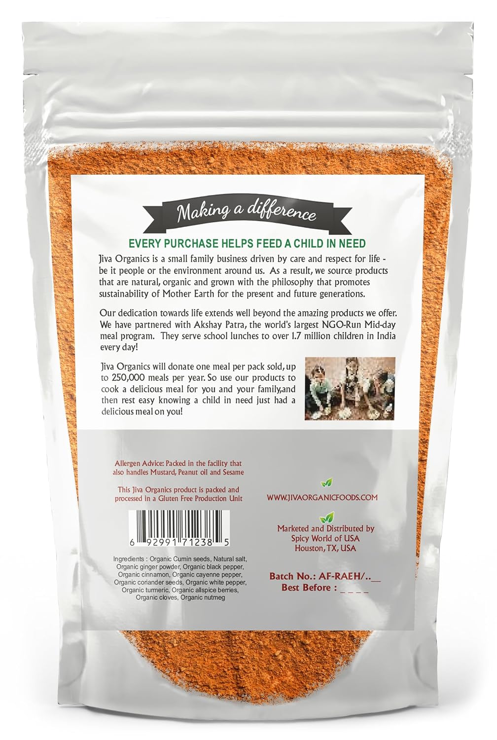 Jiva Organics Ras El Hanout Moroccan Seasoning – 1.75 oz