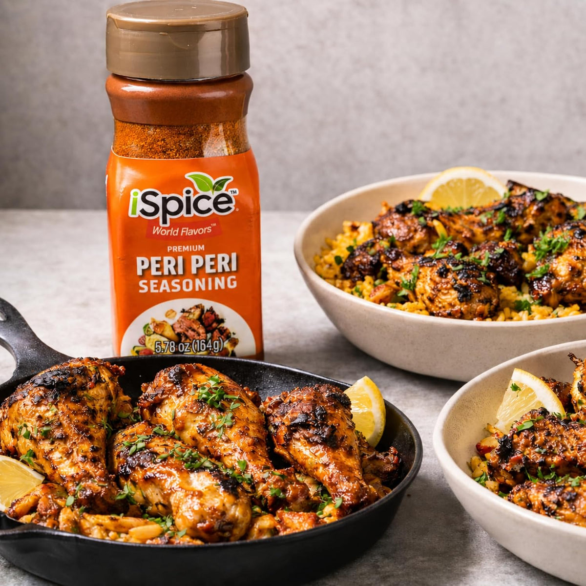 iSpice Peri Peri Spicy Seasoning Rub – 5.78 oz