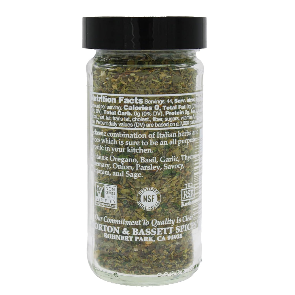 Morton & Bassett Italian Herb Blend – 0.8 oz