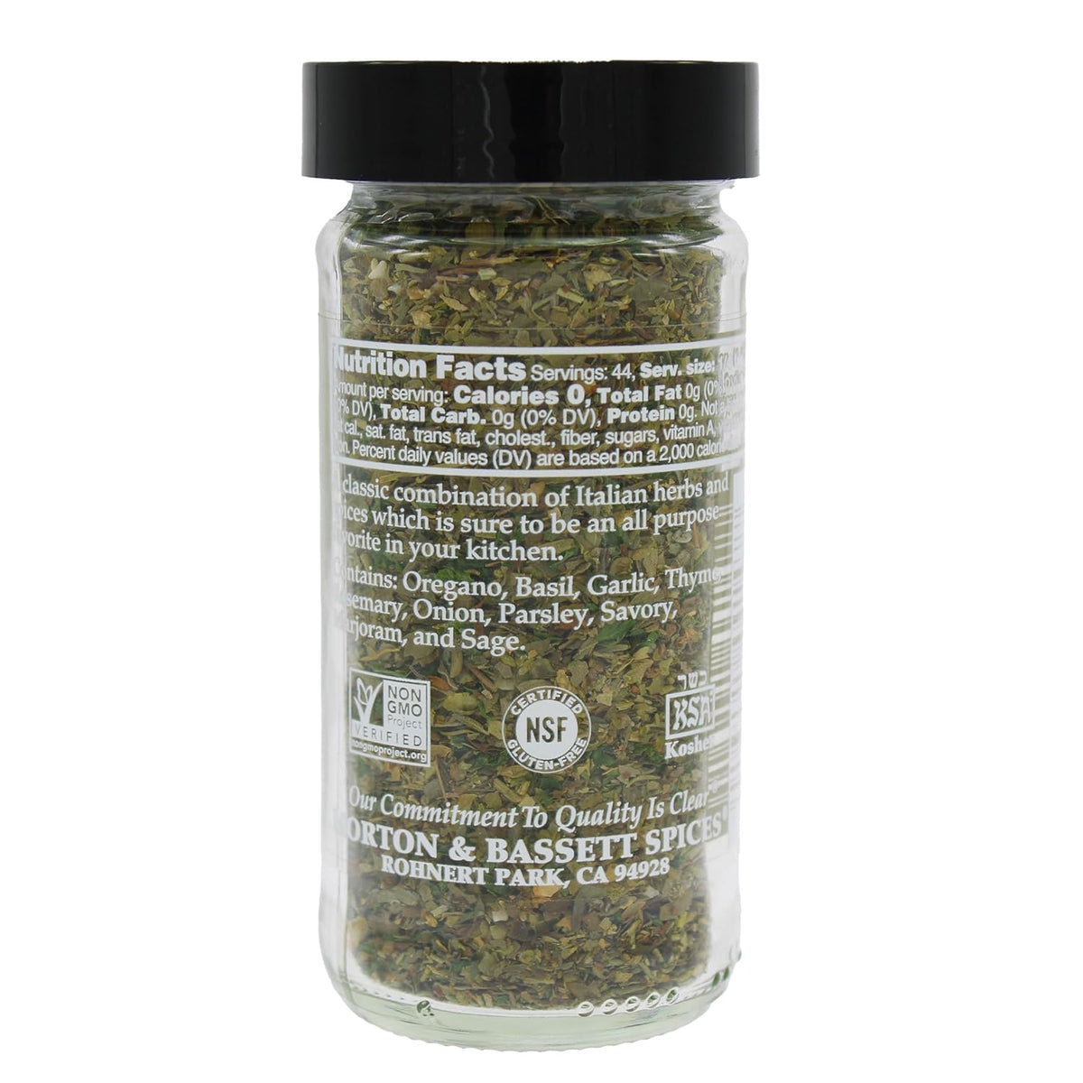 Morton & Bassett Italian Herb Blend – 0.8 oz