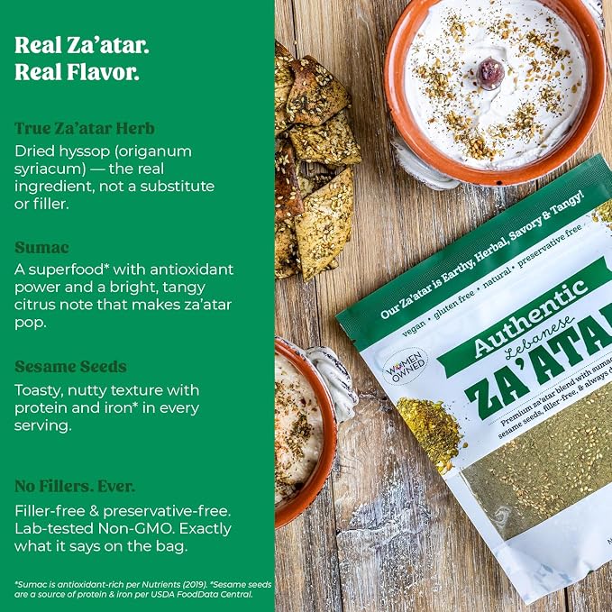 Terranean Herbs Authentic Za’atar – 12 oz